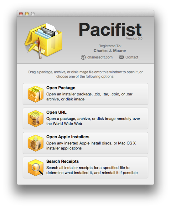 Pacifist for mac os x